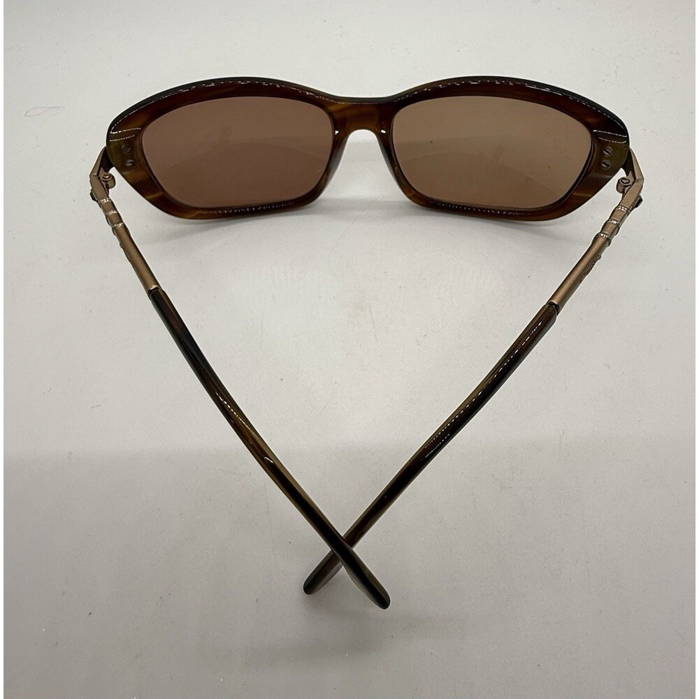 BCBG Max Azria Enchanted Sunglasses 57-16-130mm Brown Cat Eye + Chanel Hard Case - Picture 15 of 16